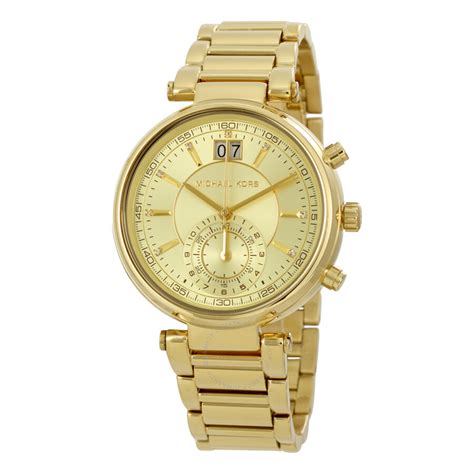 michael kors sawyer watch gold|Sawyer Gold.